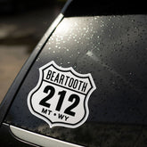 Beartooth Highway 212 Motorcycle Decal